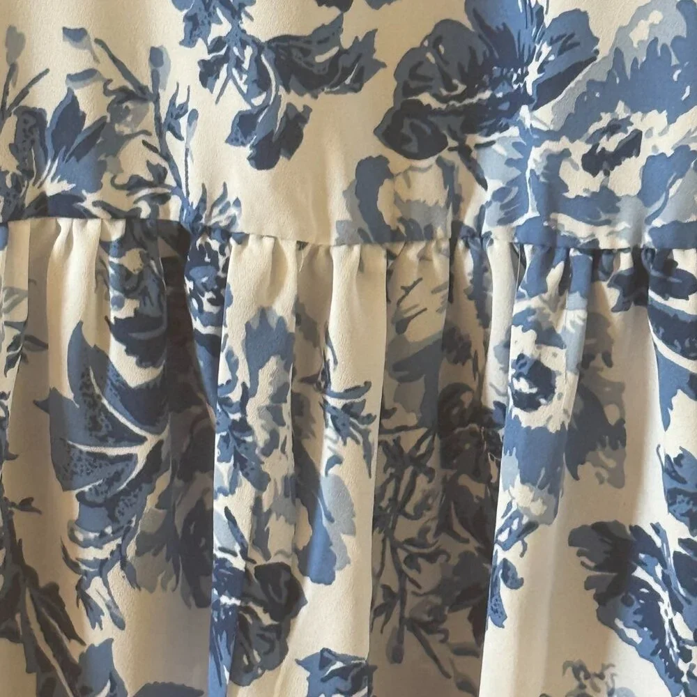 AQUA Toile De Jouy Sleeveless Floral Midi Dress - Picture 5 of 6